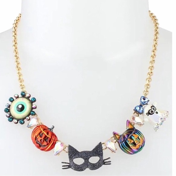 PRICE FIRM Betsey Johnson Glow in the Dark Halloween Necklace - Picture 2 of 2